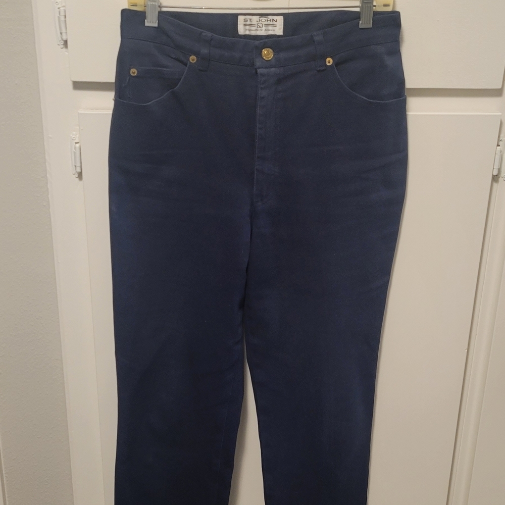 St. John | Vintage Signature Jean navy/ Size 10